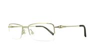 Silver Timberland TB1258 Rectangle Glasses - Angle