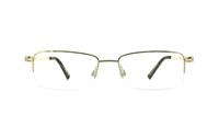 Silver Timberland TB1258 Rectangle Glasses - Front