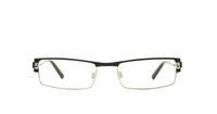 Black Timberland TB1266 Rectangle Glasses - Front