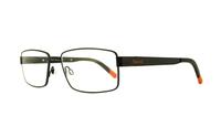 Black Timberland TB1302 Rectangle Glasses - Angle