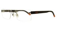 Black Timberland TB1307 Rectangle Glasses - Angle