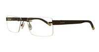 Brown Timberland TB1307 Rectangle Glasses - Angle