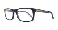 Blue Timberland TB1308 Rectangle Glasses - Angle