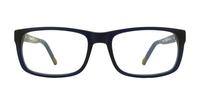 Blue Timberland TB1308 Rectangle Glasses - Front