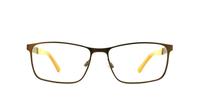 Bronze Timberland TB1359 Rectangle Glasses - Front