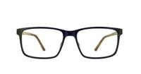 Blue Timberland TB1367 Rectangle Glasses - Front