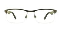 Black Timberland TB1371 Rectangle Glasses - Front