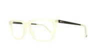 White Tokyo Tom TT30 Rectangle Glasses - Angle
