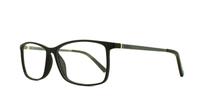 Black Tokyo Tom TT31 Rectangle Glasses - Angle