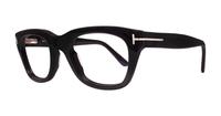 Shiny Black Tom Ford FT5178 Rectangle Glasses - Angle