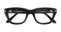Shiny Black Tom Ford FT5178 Rectangle Glasses - Flat-lay