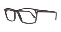 Matte Black Tom Ford FT5295 Rectangle Glasses - Angle