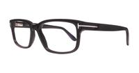 Shiny Black Tom Ford FT5313 Rectangle Glasses - Angle