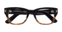 Black Tom Ford FT5379 Rectangle Glasses - Flat-lay