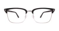Black Tom Ford FT5504 Rectangle Glasses - Front