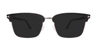 Black Tom Ford FT5504 Rectangle Glasses - Sun
