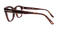 Dark Havana Tom Ford FT5542-B Rectangle Glasses - Side
