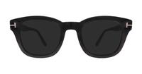 Shiny Black Tom Ford FT5542-B Rectangle Glasses - Sun