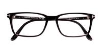 Shiny Black Tom Ford FT5735-B-54 Rectangle Glasses - Flat-lay