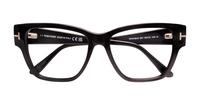 Shiny Black Tom Ford FT5745-B Square Glasses - Flat-lay
