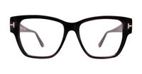 Shiny Black Tom Ford FT5745-B Square Glasses - Front