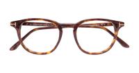 Dark Havana Tom Ford FT5832-B Round Glasses - Flat-lay