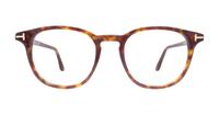 Dark Havana Tom Ford FT5832-B Round Glasses - Front
