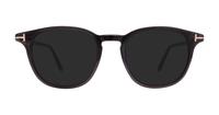 Shiny Black Tom Ford FT5832-B Round Glasses - Sun