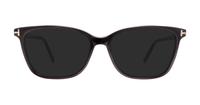 Shiny Black Tom Ford FT5842-B Square Glasses - Sun