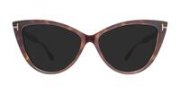 Dark Havana Tom Ford FT5843-B Cat-eye Glasses - Sun