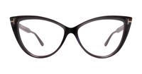 Shiny Black Tom Ford FT5843-B Cat-eye Glasses - Front