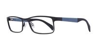 Matte Black/Grey Tommy Hilfiger TH1259 Rectangle Glasses - Angle