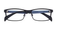 Matte Black/Grey Tommy Hilfiger TH1259 Rectangle Glasses - Flat-lay