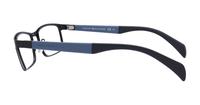 Matte Black/Grey Tommy Hilfiger TH1259 Rectangle Glasses - Side