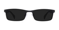 Matte Black/Grey Tommy Hilfiger TH1259 Rectangle Glasses - Sun