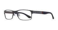 Dark Ruthenium Tommy Hilfiger TH1523 Rectangle Glasses - Angle