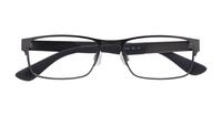 Dark Ruthenium Tommy Hilfiger TH1523 Rectangle Glasses - Flat-lay