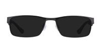 Dark Ruthenium Tommy Hilfiger TH1523 Rectangle Glasses - Sun