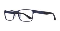 Blue Tommy Hilfiger TH1543-54 Rectangle Glasses - Angle