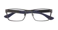Matte Dark Ruthenium Tommy Hilfiger TH1543-54 Rectangle Glasses - Flat-lay