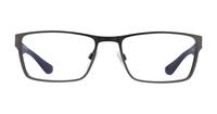 Matte Dark Ruthenium Tommy Hilfiger TH1543-54 Rectangle Glasses - Front
