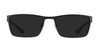 Matte Dark Ruthenium Tommy Hilfiger TH1543-54 Rectangle Glasses - Sun