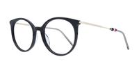 Black Tommy Hilfiger TH1630 Cat-eye Glasses - Angle