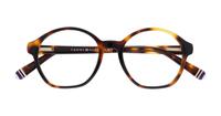 Dark Havana Tommy Hilfiger TH1683 Round Glasses - Flat-lay