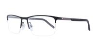 Black/Silver Tommy Hilfiger TH1692-57 Rectangle Glasses - Angle