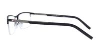 Black/Silver Tommy Hilfiger TH1692-57 Rectangle Glasses - Side