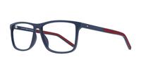 Matte Blue Tommy Hilfiger TH1696 Rectangle Glasses - Angle