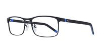Black / Blue Tommy Hilfiger TH1740 Rectangle Glasses - Angle