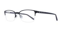 Matt Black Tommy Hilfiger TH1748 Rectangle Glasses - Angle