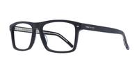 Matte Black Tommy Hilfiger TH1770 Rectangle Glasses - Angle